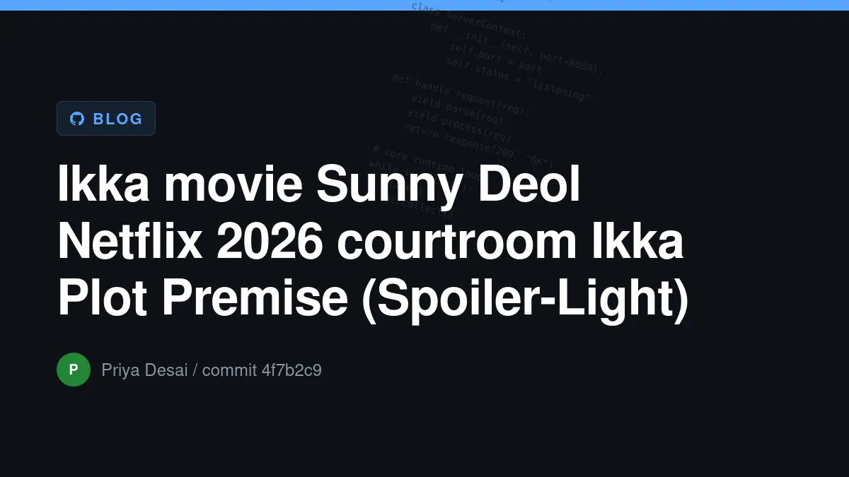 Ikka Plot Premise Explained (Spoiler-Light)