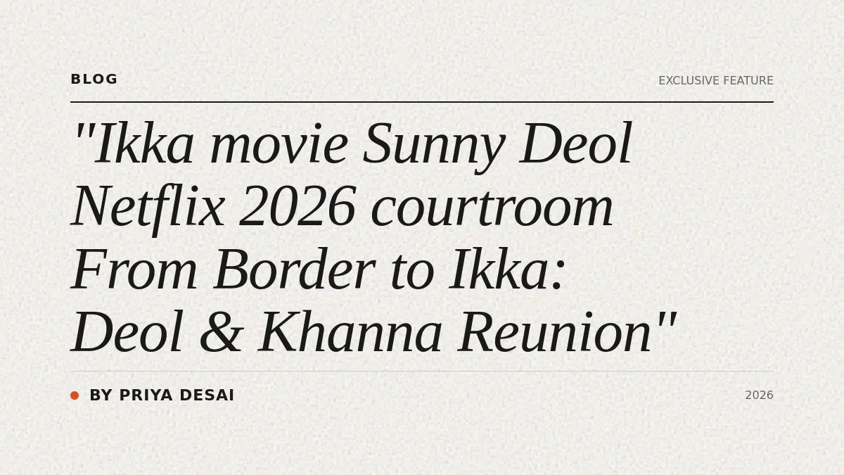 From Border to Ikka: Sunny Deol and Akshaye Khanna Reunion