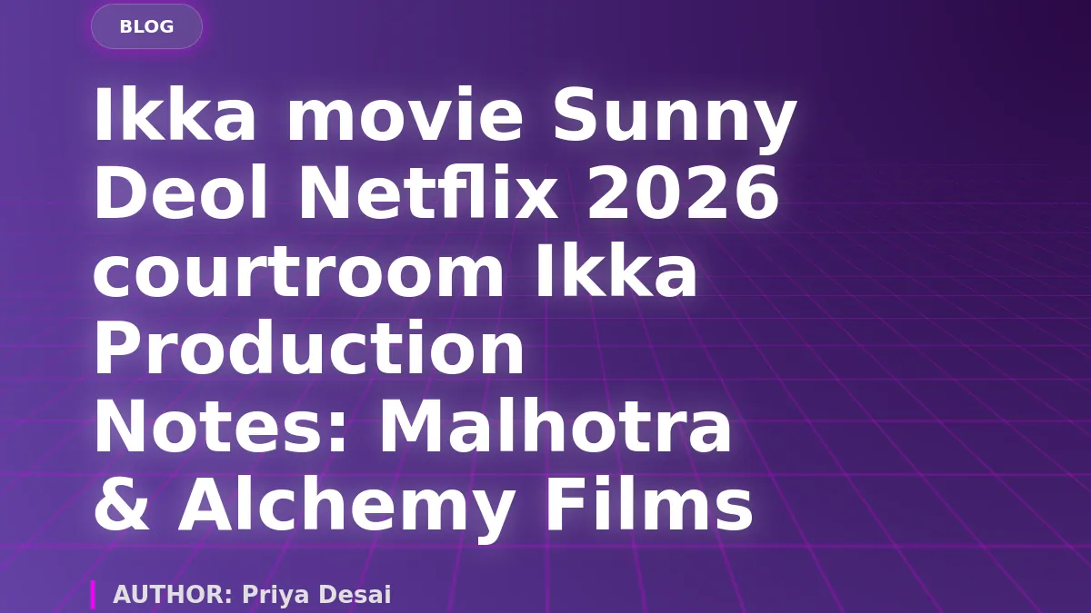 Ikka Production Notes: Siddharth P. Malhotra and Alchemy Films